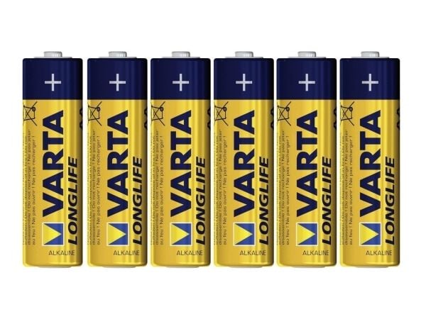 Varta Longlife - Batteri 6 x AA-type - Alkalisk