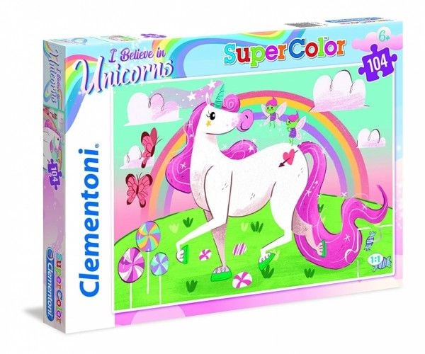 Clementoni Clementoni Puslespill 104 brikker Unicorn briiliant