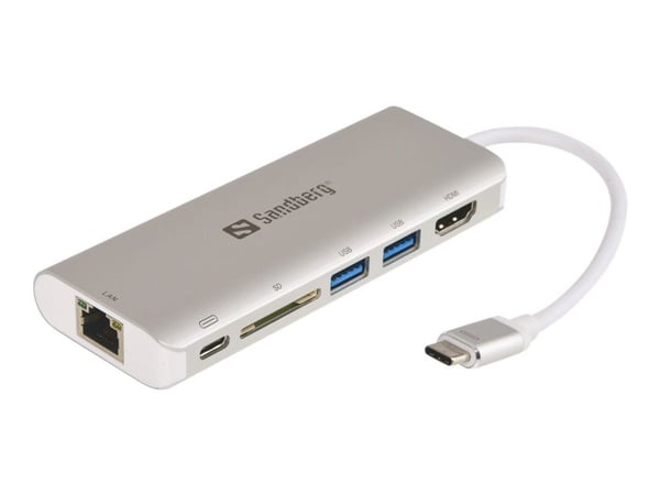 Sandberg - Telakointiasema - USB - HDMI - GigE