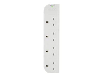 Belkin E-Series 4 Socket, 3-Metre SurgeStrip, 238 J, 4 AC-pistorasia(a), 230 V, 50 Hz, Valkoinen, 3 m