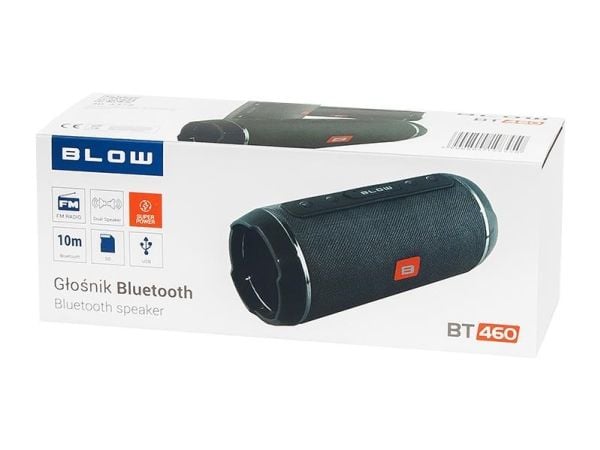BLOW BT460, 10 W, 100 - 20000 Hz, Trådløs, 10 m, Stereo bærbar høyttaler, Svart, Sølv