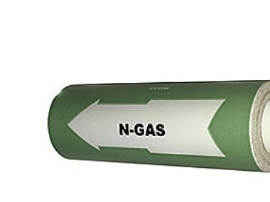 Rörmärkning 160 mm x 10 m - ljusgrön *N-gas*
