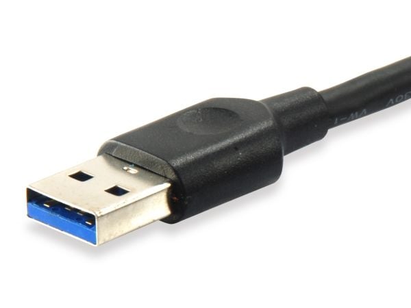 Equip 128345, 0,5 m, USB C, USB A, USB 3.2 Gen 1 (3.1 Gen 1), 5 Gbit/s, Sort