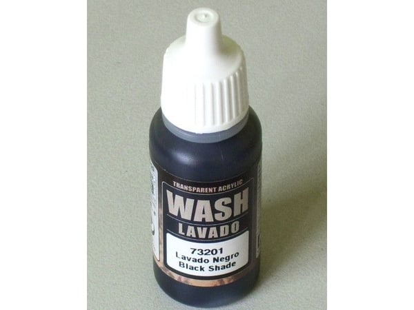 Vallejo 73.201, Sort, Acryl maling, Væske, 17 ml, 1 stykker