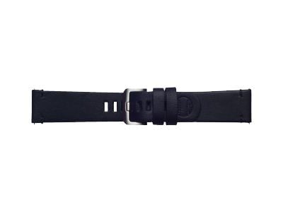 Strap Studio Essex Leather Band - Klokkestropp for smart armbåndsur - svart - for Samsung Gear S3 Classic, Gear S3 Frontier; Galaxy Watch (46 mm)