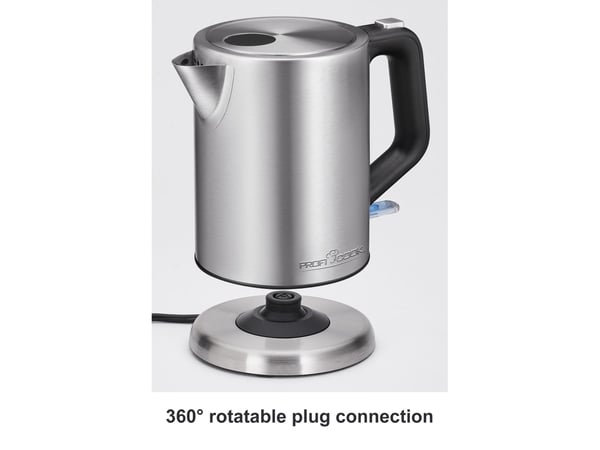 ProfiCook PC-WKS 1106 vannkoker 1 L 2200 W, rustfritt stål/svart