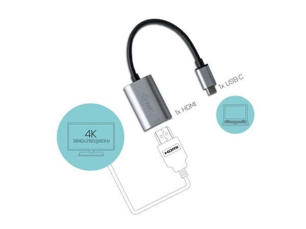 i-Tec - Ekstern videoadapter - USB-C 3.1 - HDMI