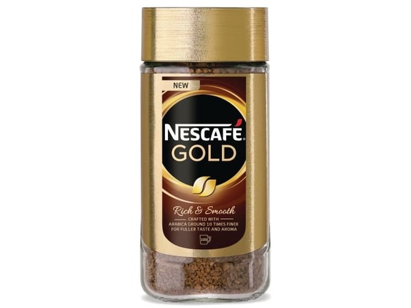 Kaffe Nescafe Gold 200g frysetørret instant,200 gr/glas