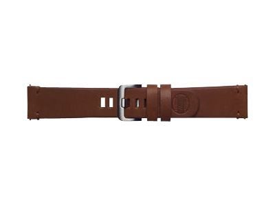 Strap Studio Essex Leather Band - Klokkestropp for smart armbåndsur - brun - for Samsung Gear S3 Classic, Gear S3 Frontier; Galaxy Watch (46 mm)