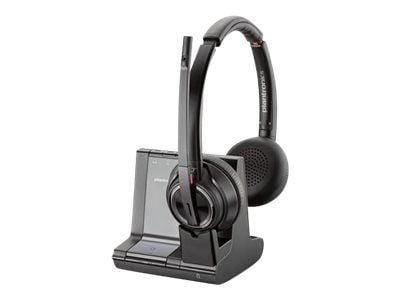Poly Savi 8200 Series W8220/A - Hodesett - on-ear - DECT / Bluetooth - trådløs - aktiv støydemping