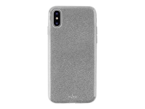 PURO Shine - Takakansi matkapuhelimelle - polykarbonaatti, termoplastinen polyuretaani (TPU) - hopea - Apple iPhone XS Max
