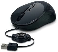 SPEEDLINK Beenie, Molempikätinen, USB A-tyyppi, 1200 DPI, Musta