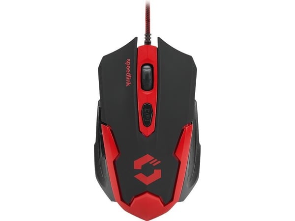 SPEEDLINK XITO Gaming - Mus - optisk - 5 knappar - kabelansluten - USB - svart, röd
