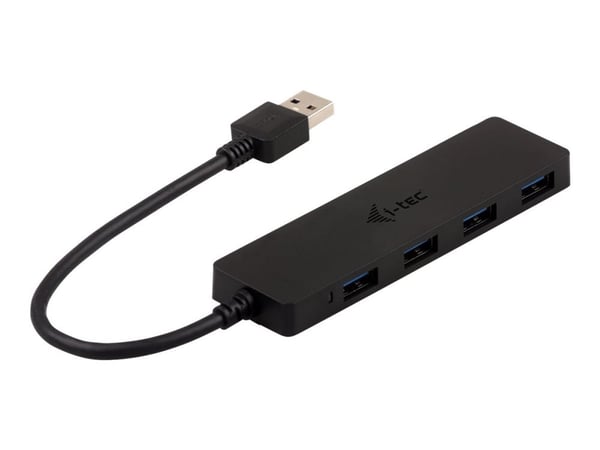 i-tec Advance U3HUB404, USB 3.2 Gen 1 (3.1 Gen 1) Type-A, USB 3.2 Gen 1 (3.1 Gen 1) Type-A, 5000 Mbit/s, Musta, 0,2 m, USB