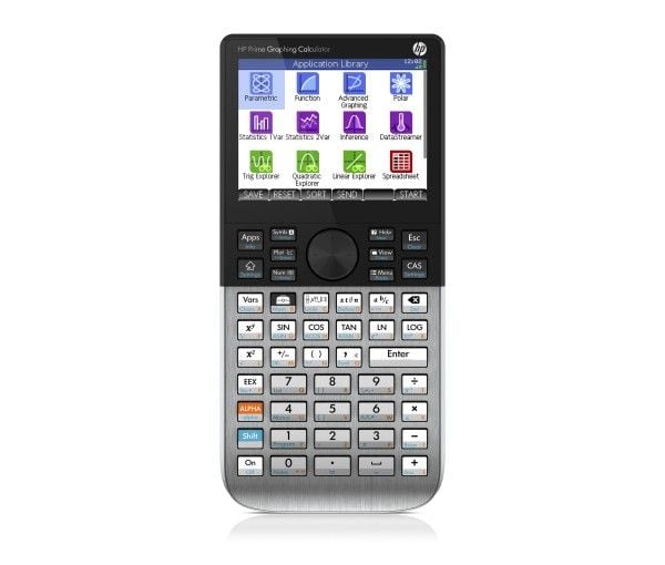HP Prime, Työpöytä, Graafinen laskin, 33 lukua, Flash, Akku, Musta, Hopea