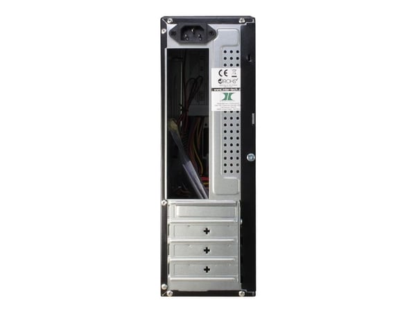 Inter-Tech IT-607, Työpöytä, PC, Musta, mikro ATX, Mini-ITX, 1x 80 mm, 80 mm