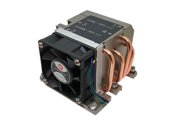 Inter-Tech B-13 - Processorkylare - (LGA3647-sockel) - Aluminium och koppar - 60 mm - 2U (88885425)