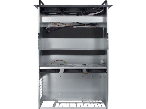 Inter-Tech 88887236, Teline, Palvelin, Musta, Harmaa, ATX, mikro ATX, Mini-ITX, Terästä, 4U