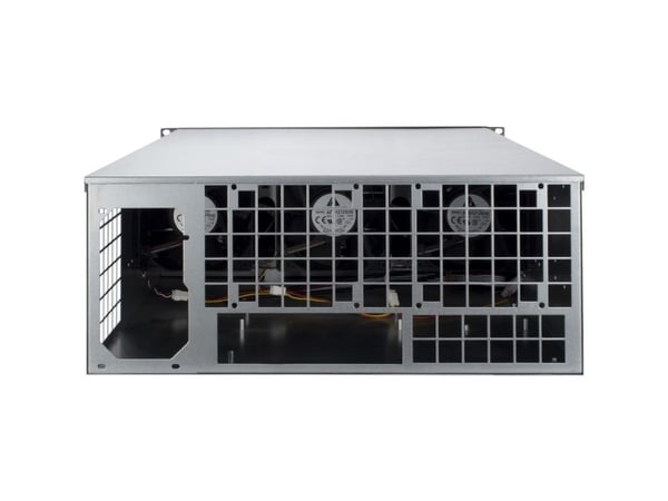 Inter-Tech 88887236, Teline, Palvelin, Musta, Harmaa, ATX, mikro ATX, Mini-ITX, Terästä, 4U