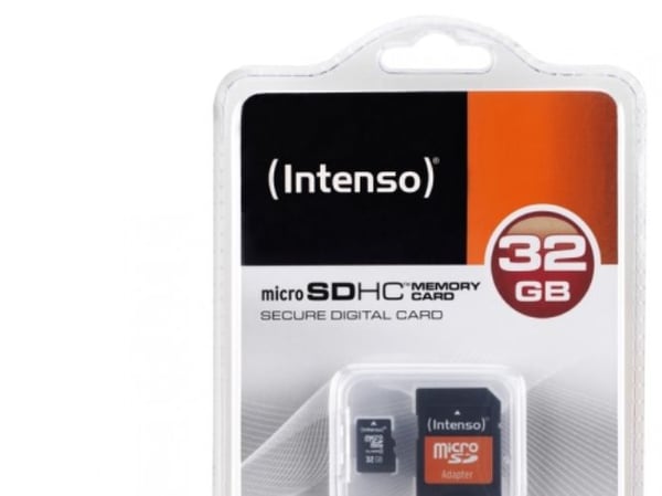 Intenso - Flashminnekort (microSDHC til SD-adapter inkludert) - 32 GB - Class 4 - microSDHC