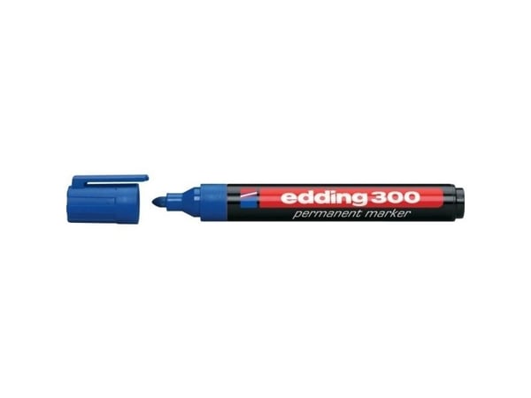 edding 300 - Markering - permanent - blå - 1.5-3 mm