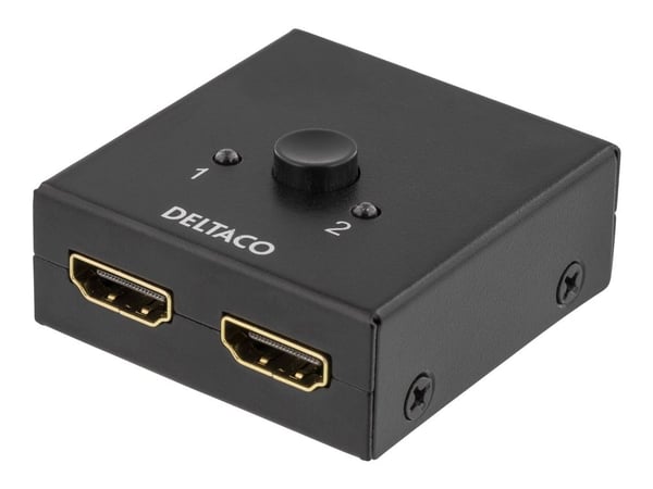 DELTACO PRIME HDMI-7017 - Video/audio switch - 2 x HDMI - stasjonær