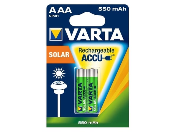 Varta Solar - Akku 2 x AAA - NiMH - (ladattava) - 550 mAh