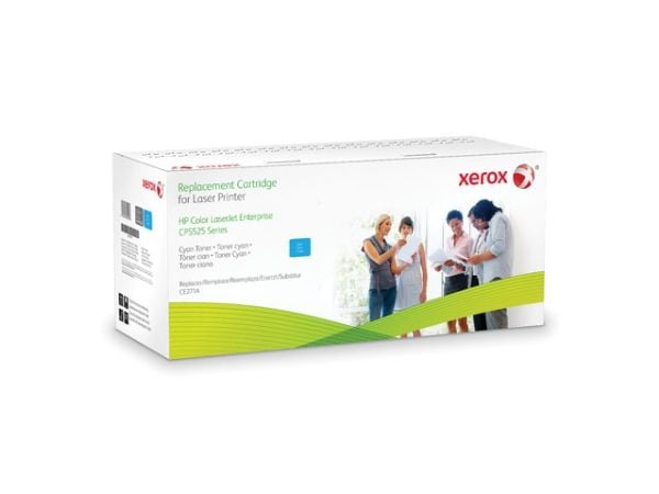 Xerox Värikasetti, syaani. Vastaa tuotetta HP CE271A. Yhteensopiva avec HP Colour LaserJet CP5525-tulostimen kanssa, 15700 sivua, 15700 sivua, Syaa...