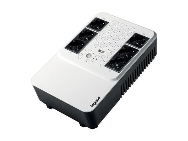 Legrand Keor Multiplug - UPS - AC 230 V - 360 watt - 600 VA - enkeltfase - 7 Ah - utgangskontakter: 6 - Frankrike