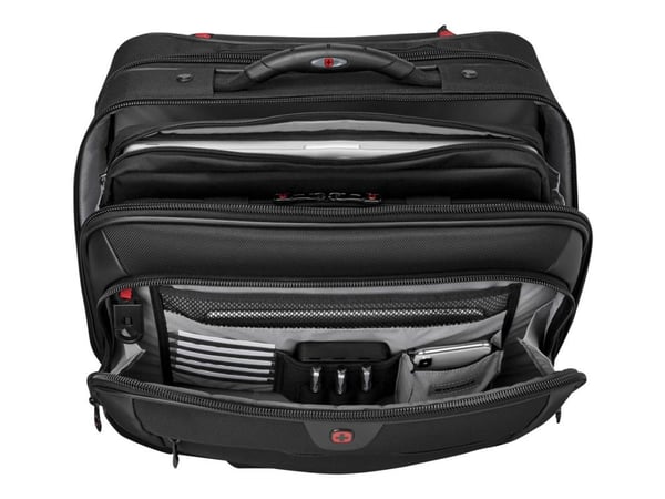 Wenger POTOMAC 2-Piece Business Set with Comp-U-Roller - Notebookbæreveske - 17" - svart - med 15.4" Laptop Case