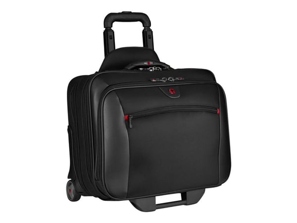 Wenger POTOMAC 2-Piece Business Set with Comp-U-Roller - Notebookbæreveske - 17" - svart - med 15.4" Laptop Case