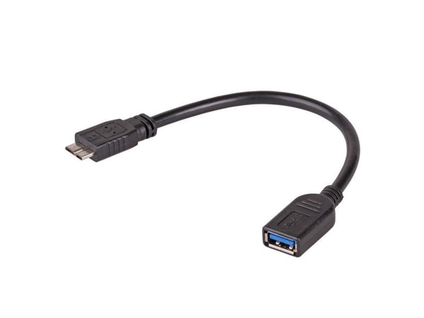Akyga AK-AD-30 - USB-adapter - USB-type A (hunn) til Micro-USB Type B (hann) - USB 3.0 - 15 cm - svart