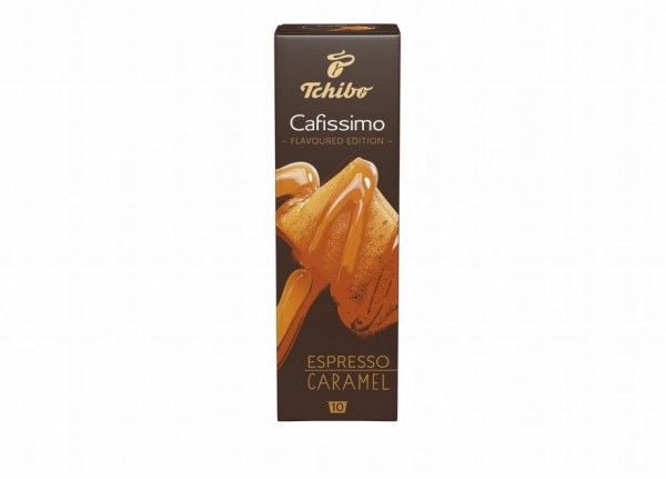 Tchibo Espresso Caramel 10pcs, Kaffe kapsyl, Americano, Espresso, Middels brent, Brun, 10 stykker