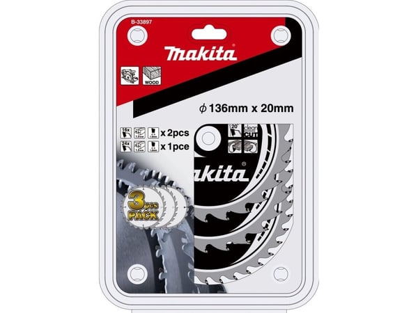 Makita Specialized - Sagbladsett - 3 deler - 136 mm