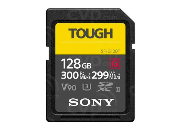 Sony SF-G series TOUGH SF-G128T - Flash-minneskort - 128 GB - Video Class V90 / UHS-II U3 / Class10 - SDXC UHS-II