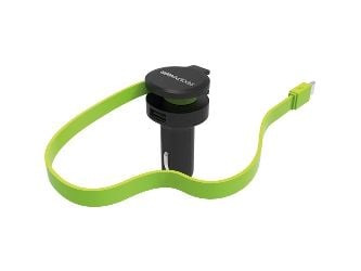 RealPower 257636, Auto, Tupakansytytin, 5 V, 0,58 m, Musta, Vihreä