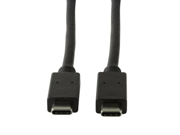 LogiLink CU0128, 0,5 m, USB C, USB C, USB 3.2 Gen 2 (3.1 Gen 2), 10000 Mbit/s, Musta