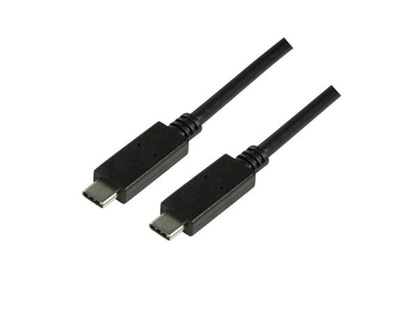 LogiLink CU0129, 1 m, USB C, USB C, USB 3.2 Gen 2 (3.1 Gen 2), 10000 Mbit/s, musta