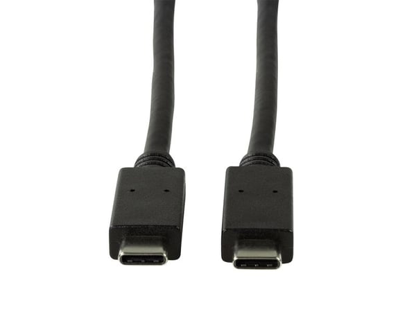 LogiLink CU0129, 1 m, USB C, USB C, USB 3.2 Gen 2 (3.1 Gen 2), 10 Gbit/s, Sort