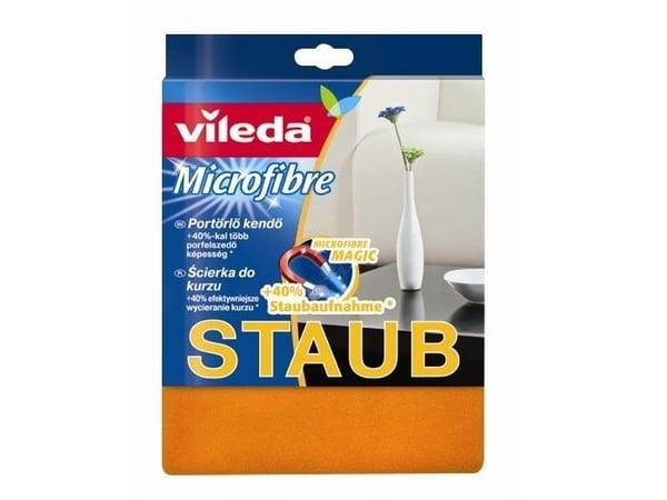 Vileda 4023103124967, Mikrofiber, Polyester, Oransje, Hånd vask, 40 °C, 300 mm, 400 mm