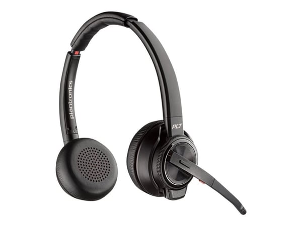 Poly Savi 8200 Series W8220/A - Hodesett - on-ear - DECT / Bluetooth - trådløs - aktiv støydemping