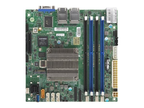 SUPERMICRO A2SDi-4C-HLN4F - Moderkort - mini ITX - Intel Atom C3558 - USB 3.0 - 4 x Gigabit LAN - inbyggda grafiken