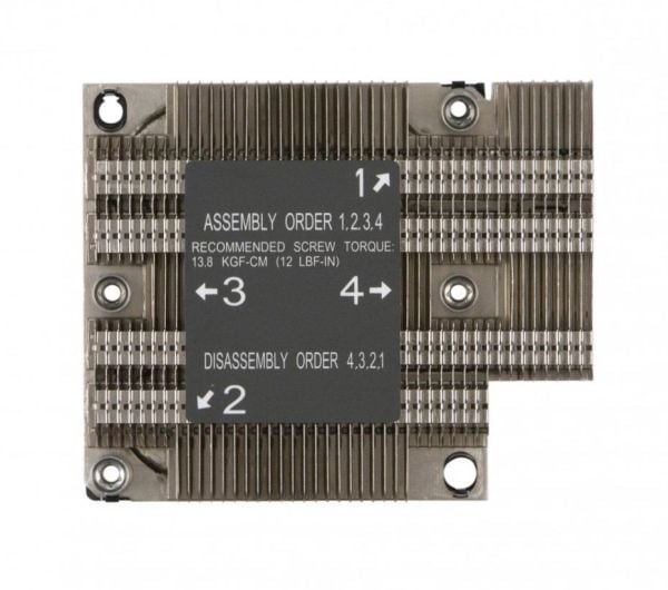 Super Micro Supermicro - Prosessorijäähdytin - (Socket P) - 1U - SUPERMICRO X11DPL-I:lle (SNK-P0067PD)