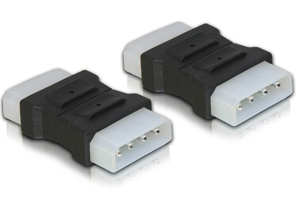 Delock - Strømkoblingsadapter - 4-pin intern strøm (hann) til 4-pin intern strøm (hann)