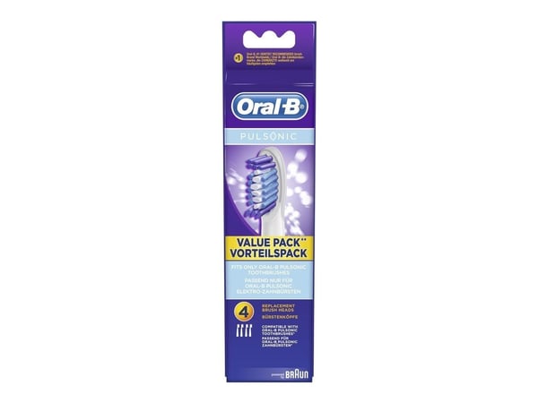 Oral-B Pulsonic - Utskiftningsbørstehode - for tannbørste (en pakke 4)
