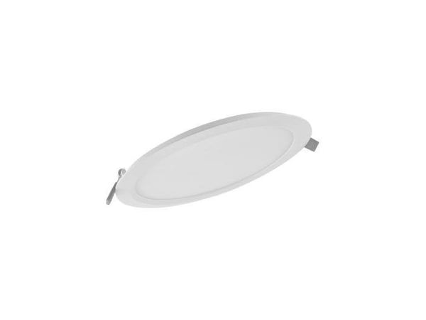 LEDVANCE DOWNLIGHT SLIM - Wall/ceiling recessed lamp - LED - 18 W - varmt hvitt lys - 3000 K - rund - hvit