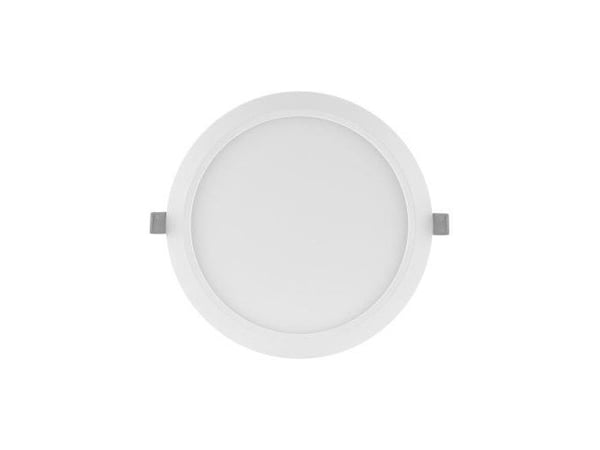 LEDVANCE DOWNLIGHT SLIM - Wall/ceiling recessed lamp - LED - 18 W - varmt hvitt lys - 3000 K - rund - hvit
