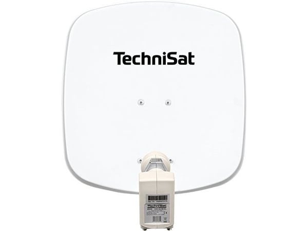 TechniSat DigiDish 45, 10,7 - 12,75 GHz, 950 - 1950 / 1100 - 2150 MHz, 32,2 dBi, Valkoinen, Alumiini, 45 cm