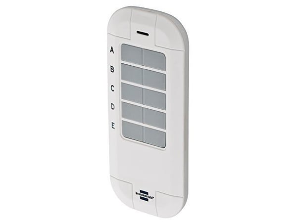 Brennenstuhl 1294550, Smarthjemmeenhet, RF kabel-fri, Trykknapper, IP20, Grå, Hvit