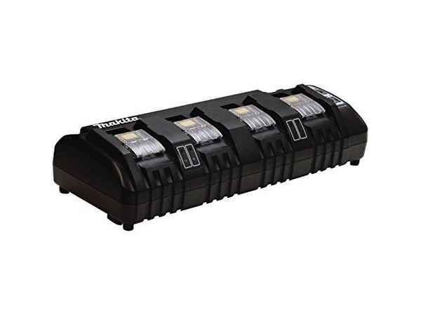 Makita DC18SF - Batterilader - 4 x batterier lader - 3 A - 4 utgangskontakter (batterikobler) - for Makita DCS553, DGA514, DGA901, DHP453, DHS630, ...